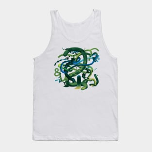 Alien flora Green Tank Top